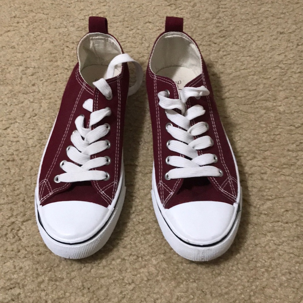 Red sneakers